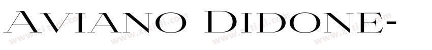 Aviano Didone字体转换